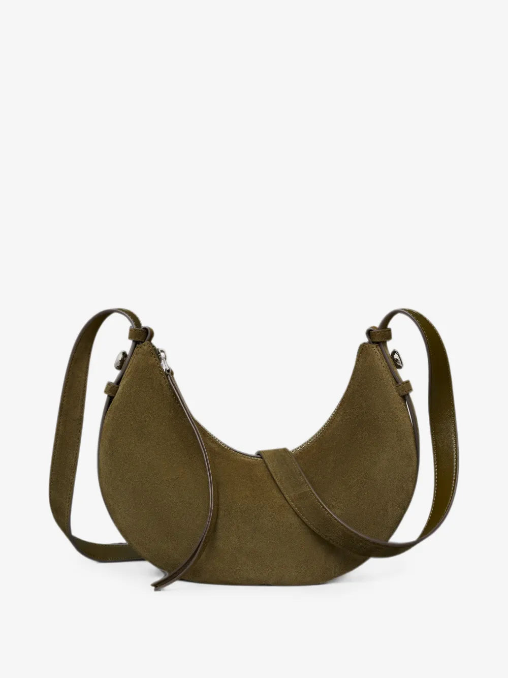 Tory Burch Romy suede half moon bag