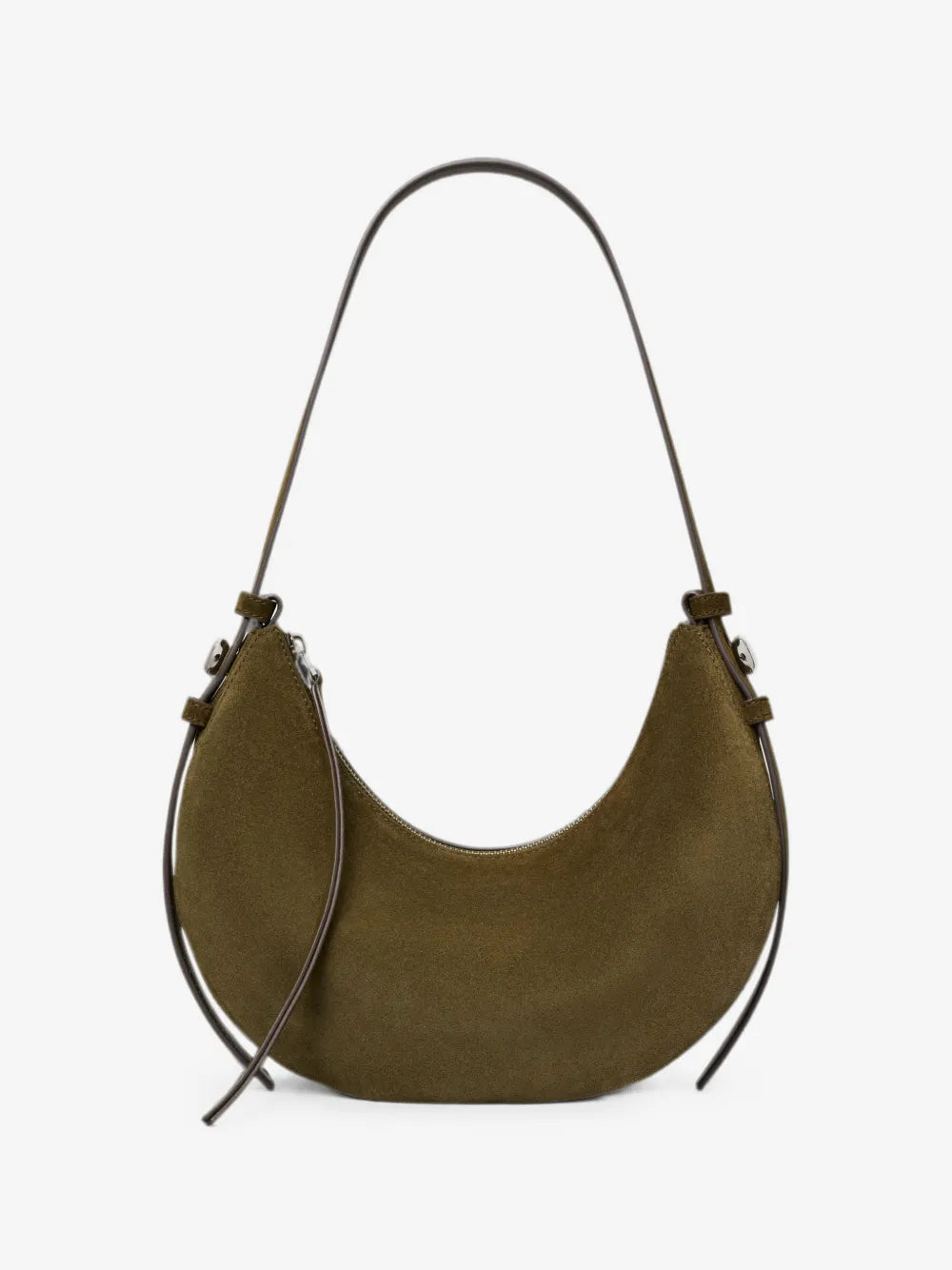 Tory Burch Romy suede half moon bag