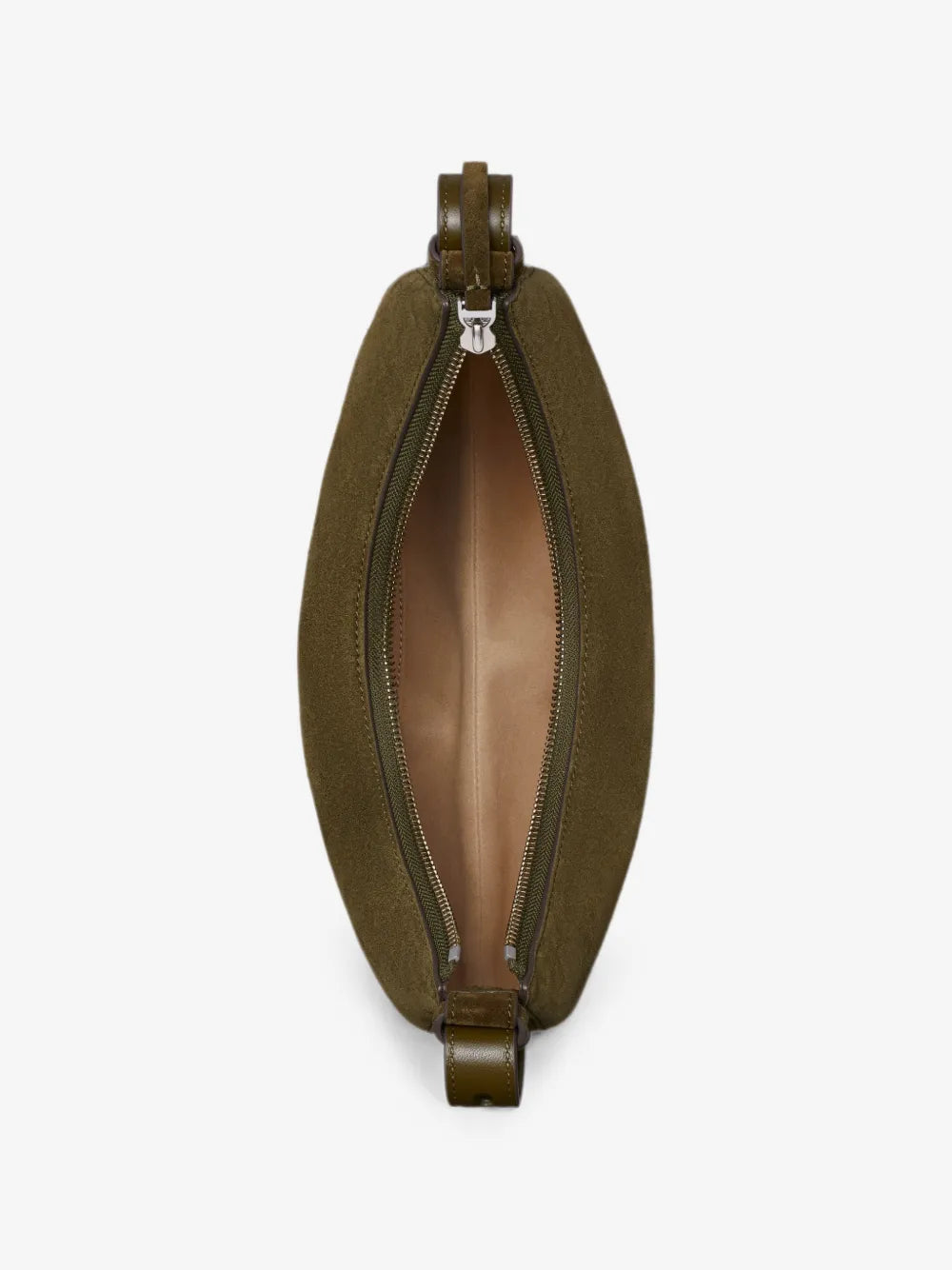 Tory Burch Romy suede half moon bag