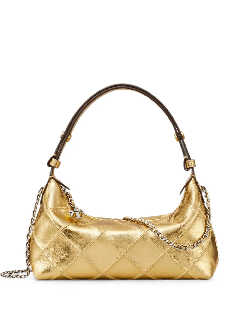 Tory Burch Fleming metallic pochette