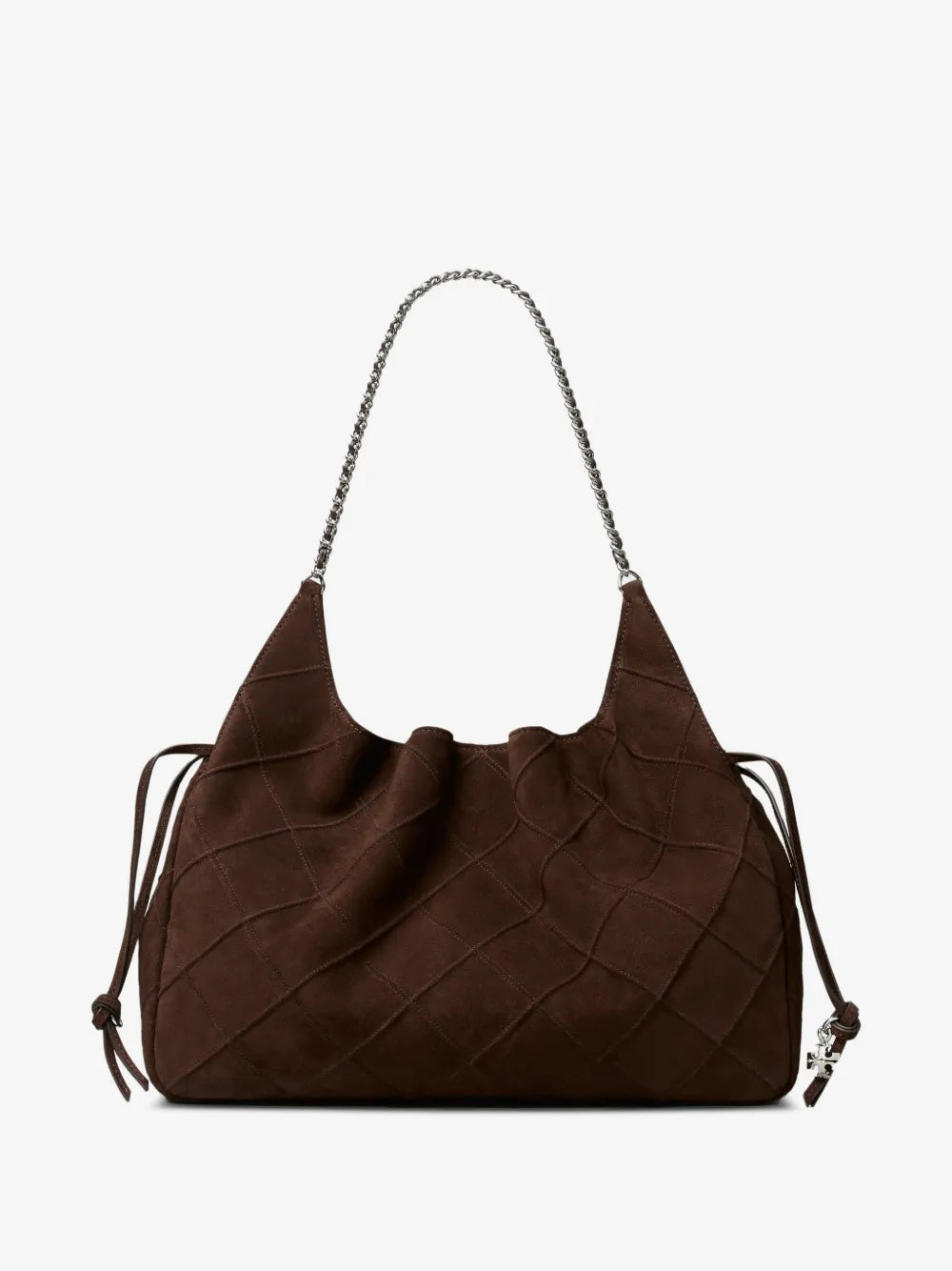 Tory Burch large Fleming suede tote