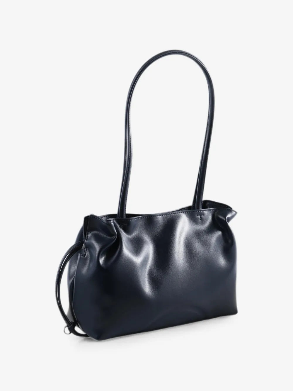 Tory Burch small Ella logo-embossed ruched tote bag