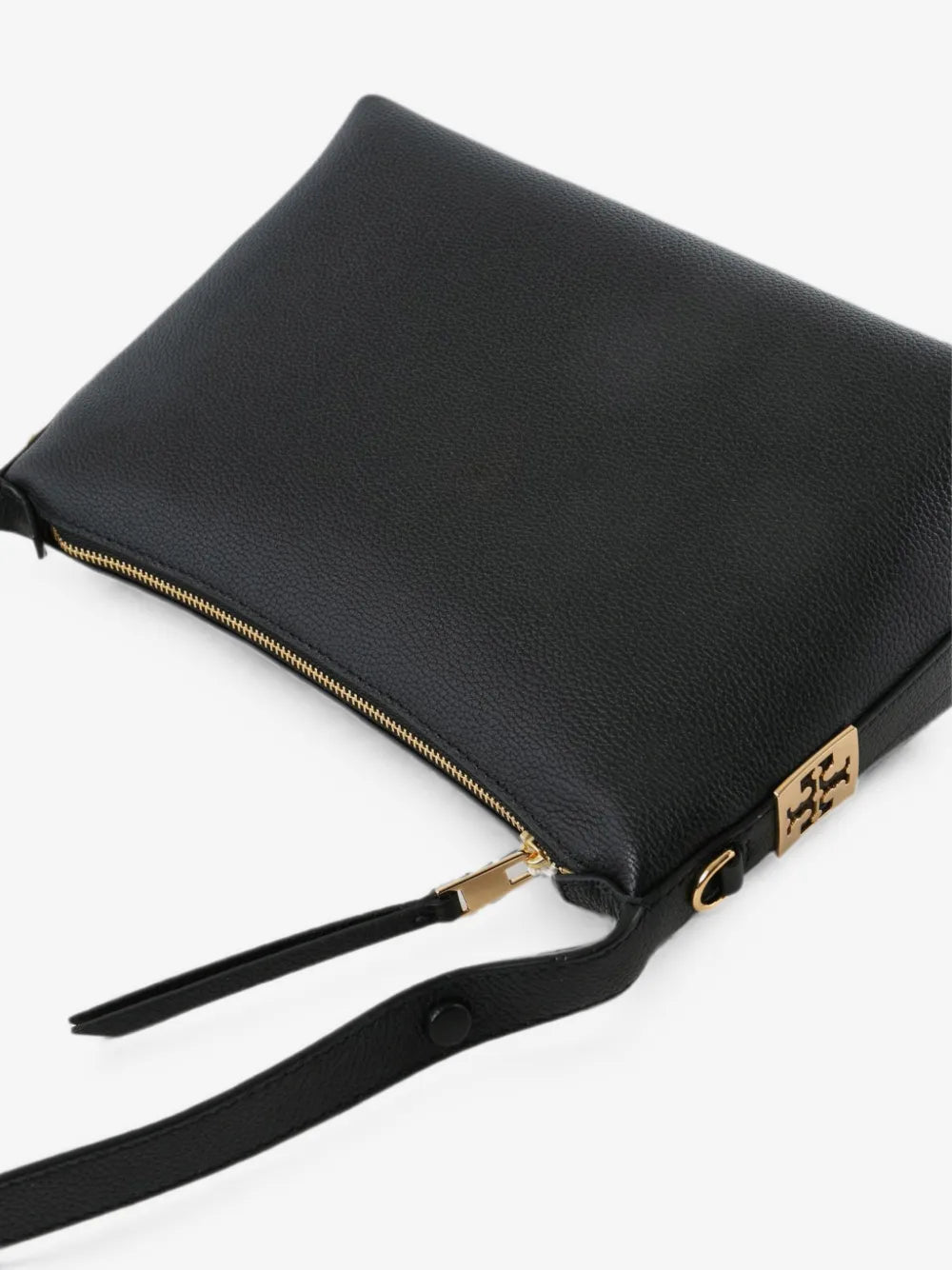 Tory Burch small Mellow logo-plaque pebbled-leather shoulder bag