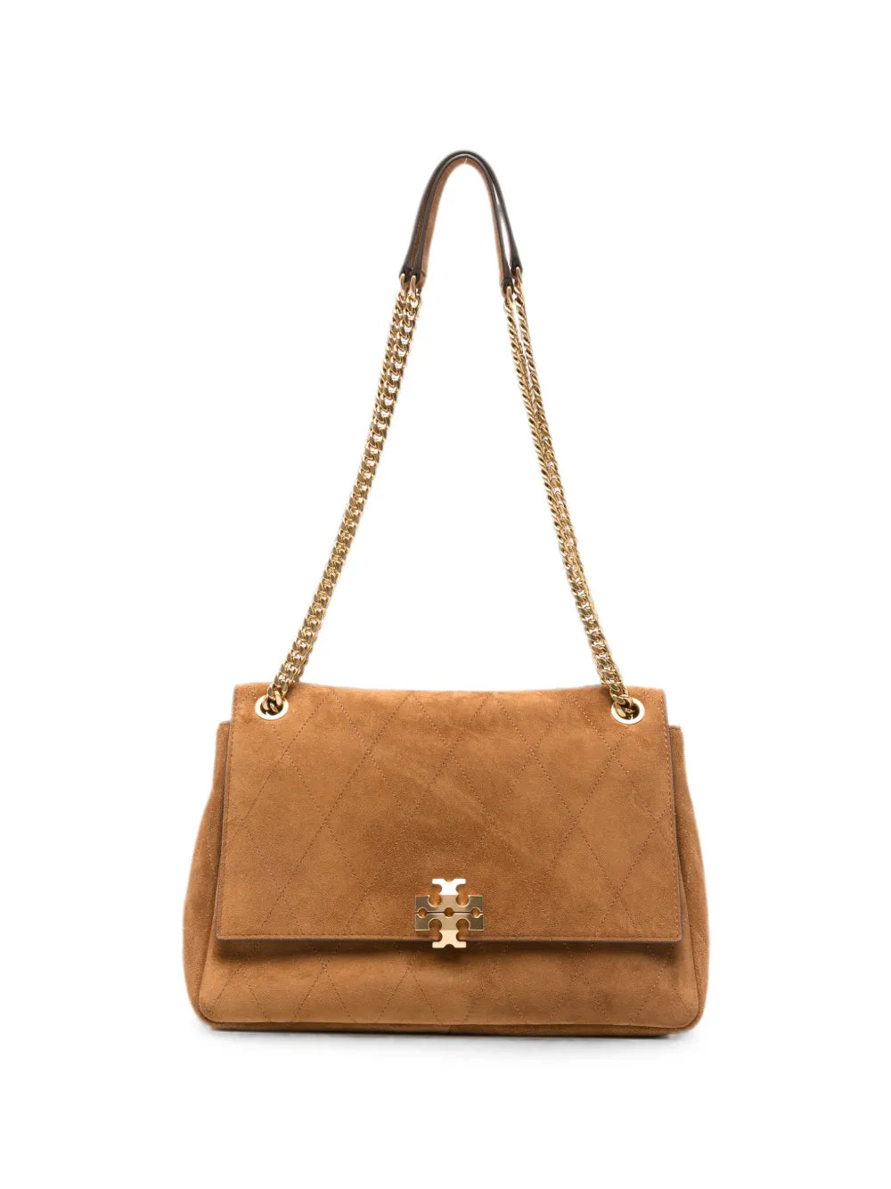 Tory Burch Charlie quilted suede shoulder bag