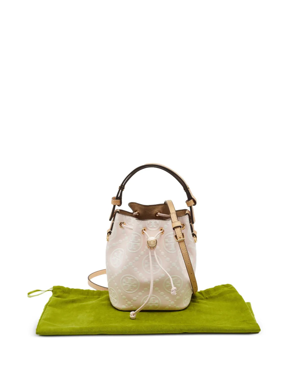 Tory Burch T Monogram embossed bucket bag