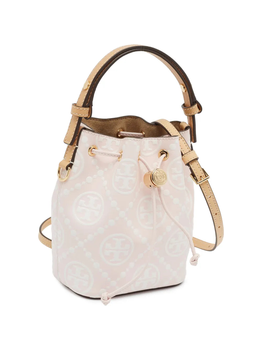 Tory Burch T Monogram embossed bucket bag