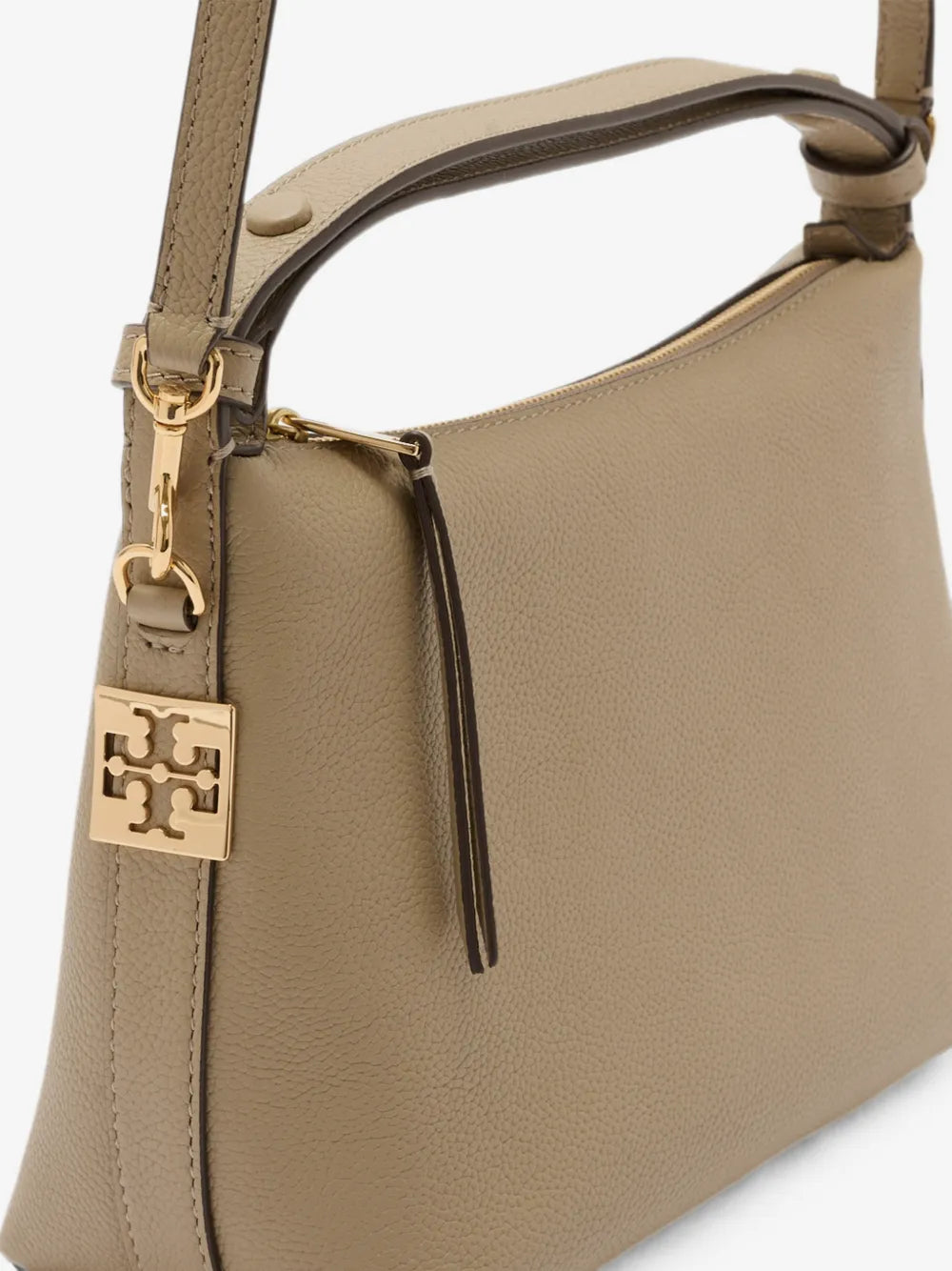 Tory Burch small Mellow logo-plaque pebbled shoulder bag