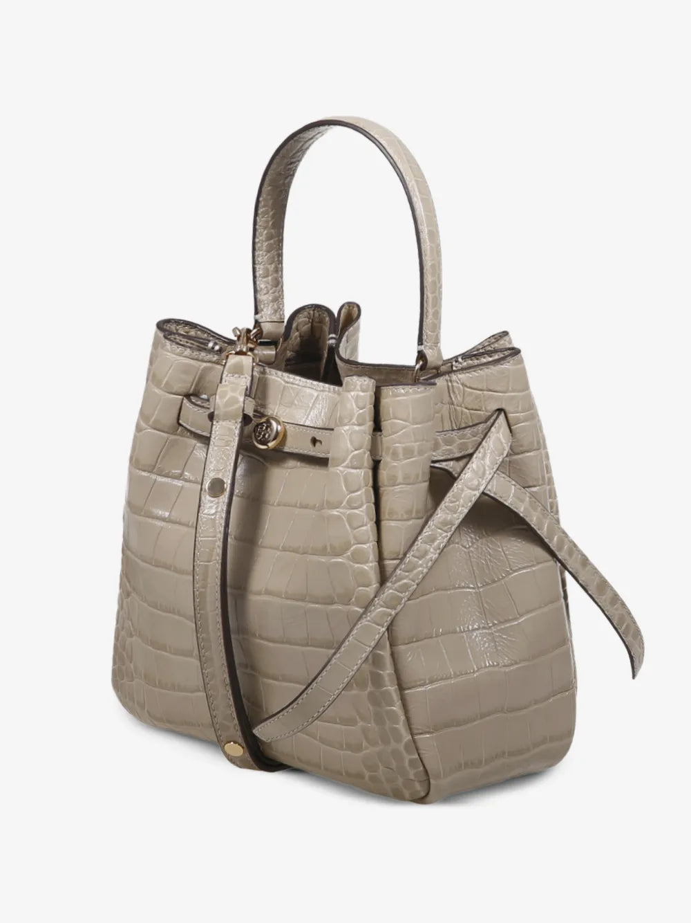 Tory Burch small Romy crocodile-effect tote bag