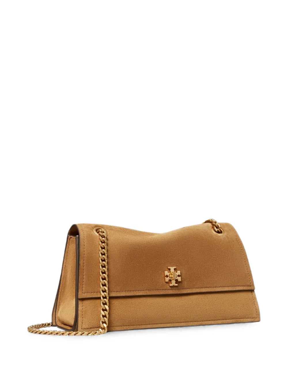 Tory Burch medium Kira turnlock-fastening suede shoulder bag