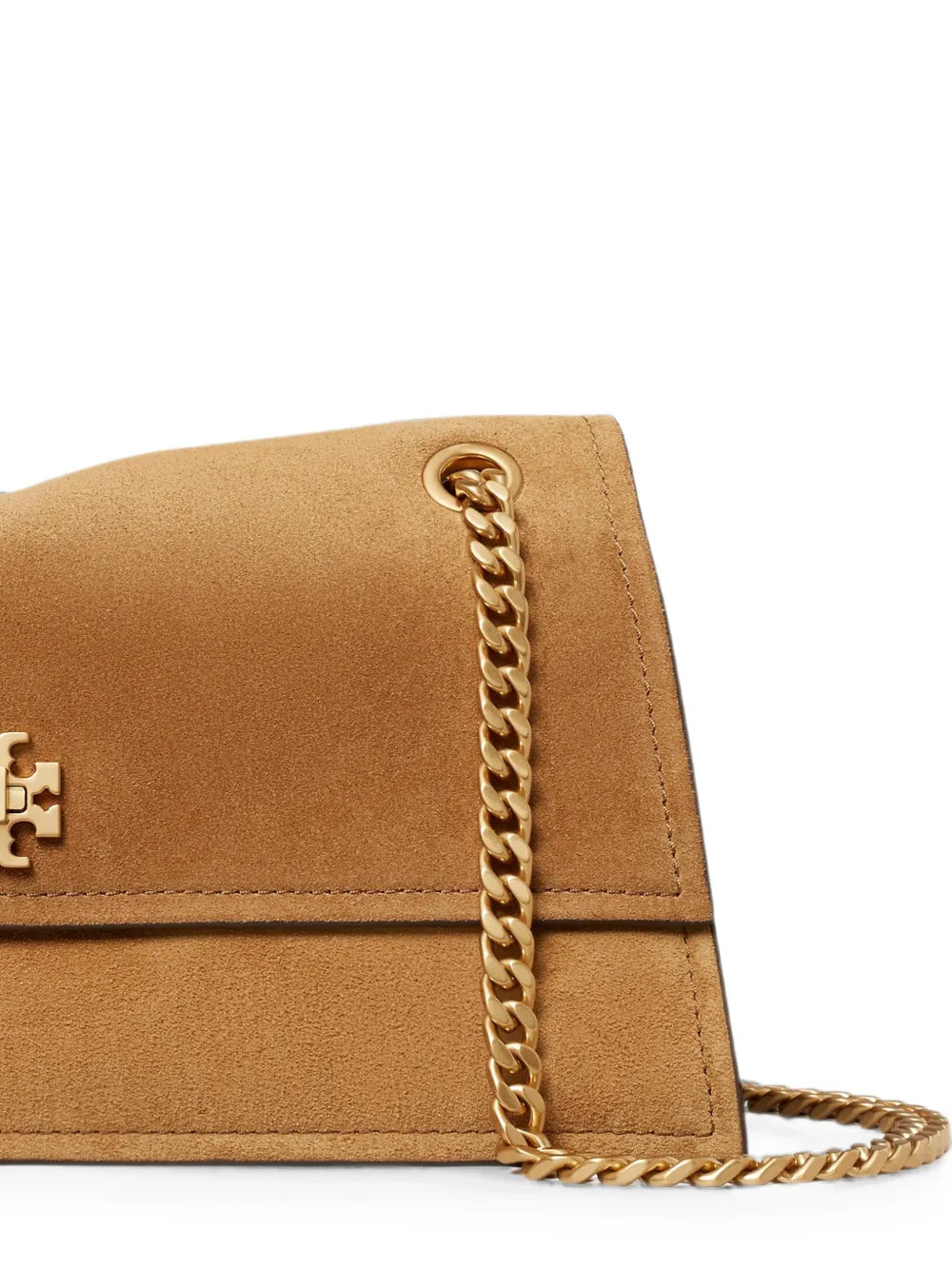 Tory Burch medium Kira turnlock-fastening suede shoulder bag