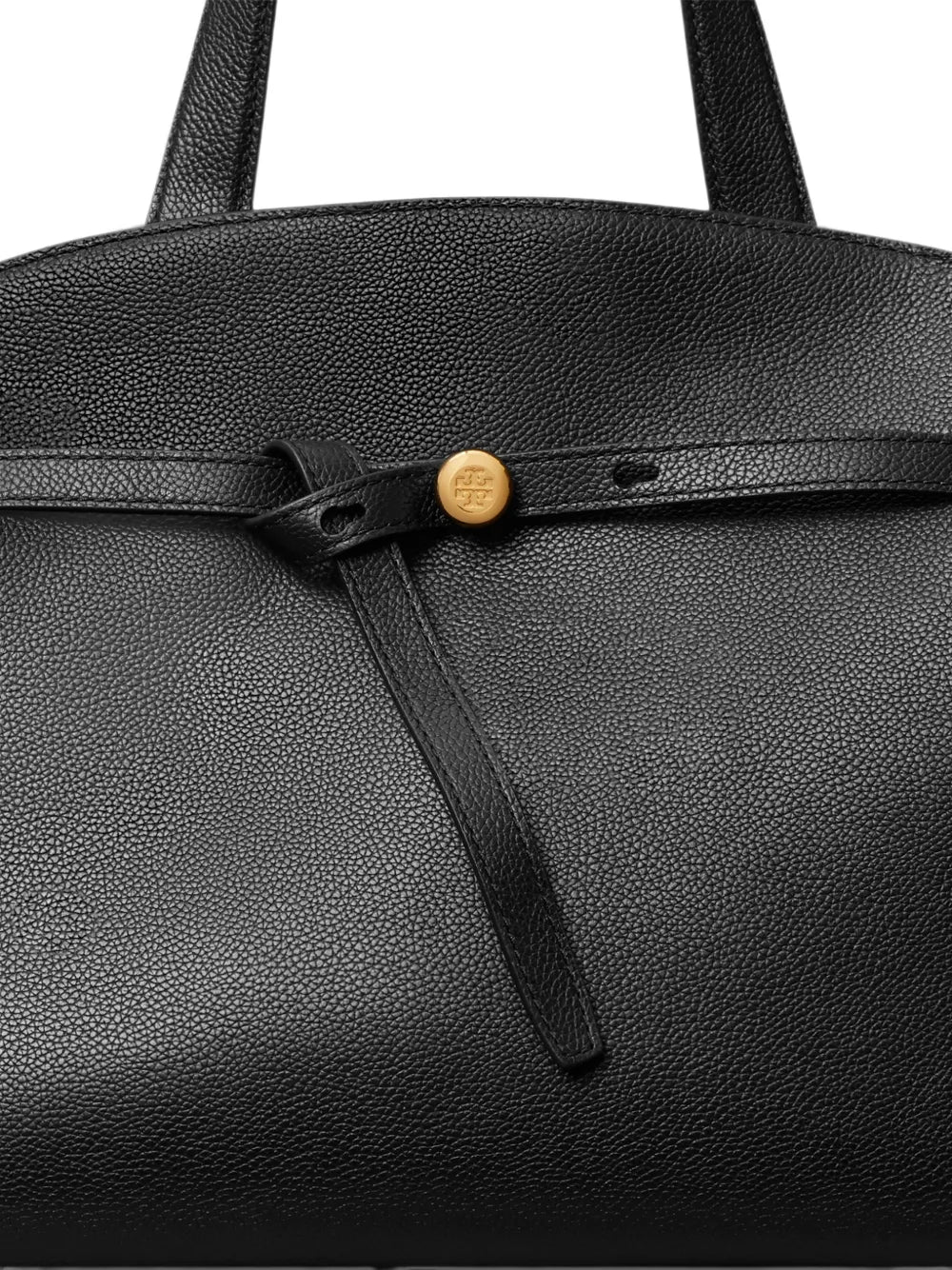 Tory Burch logo-plaque leather tote bag