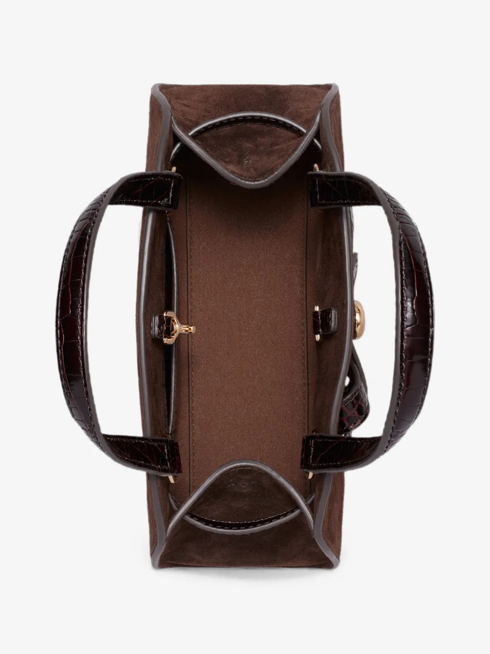 Tory Burch croc-effect suede tote bag