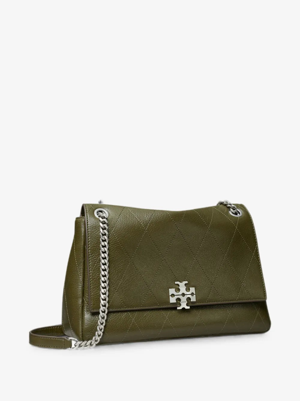 Tory Burch medium quilted logo-plaque shoulder bag
