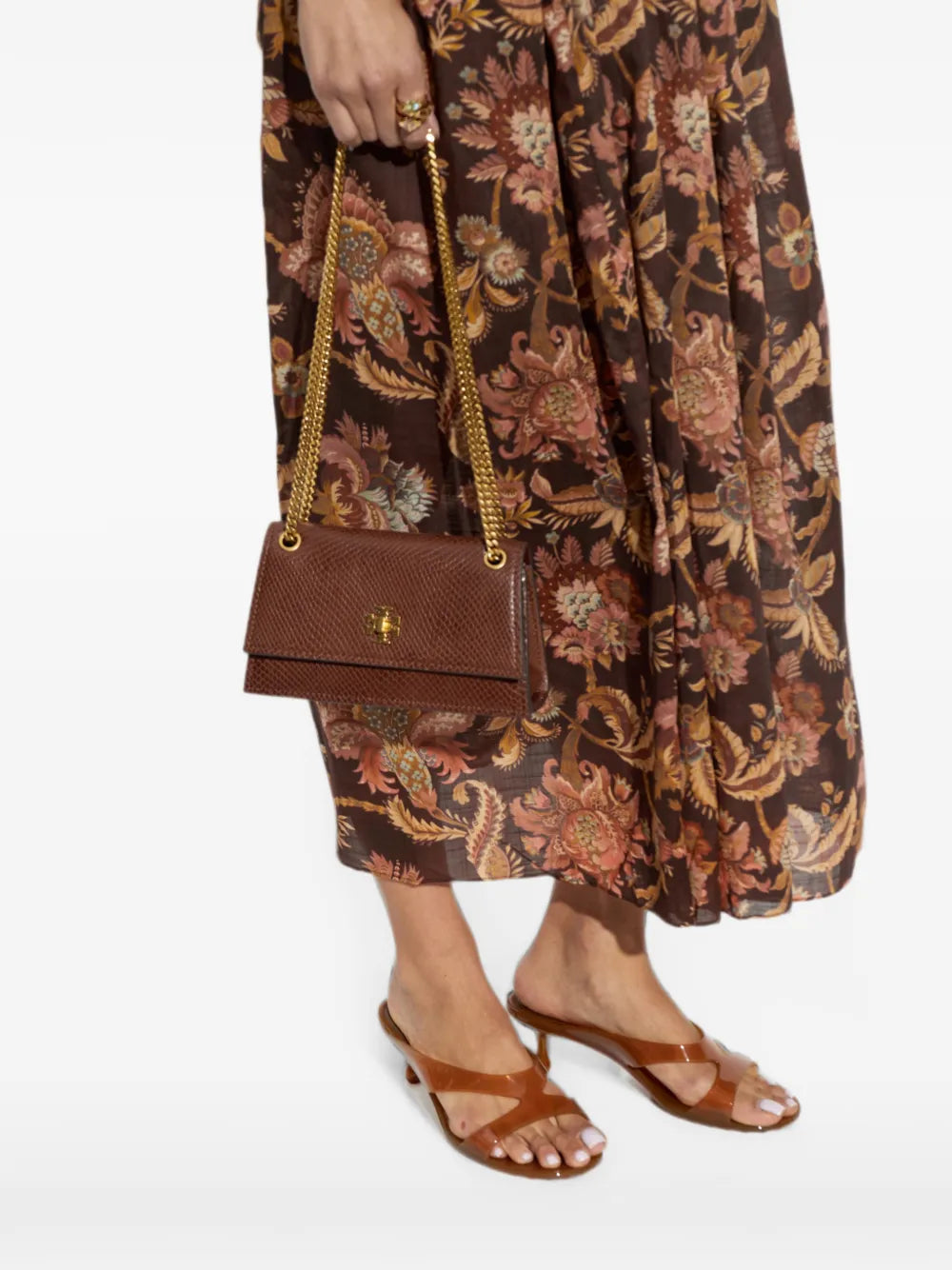 Tory Burch mini Kira snakeskin-effect shoulder bag