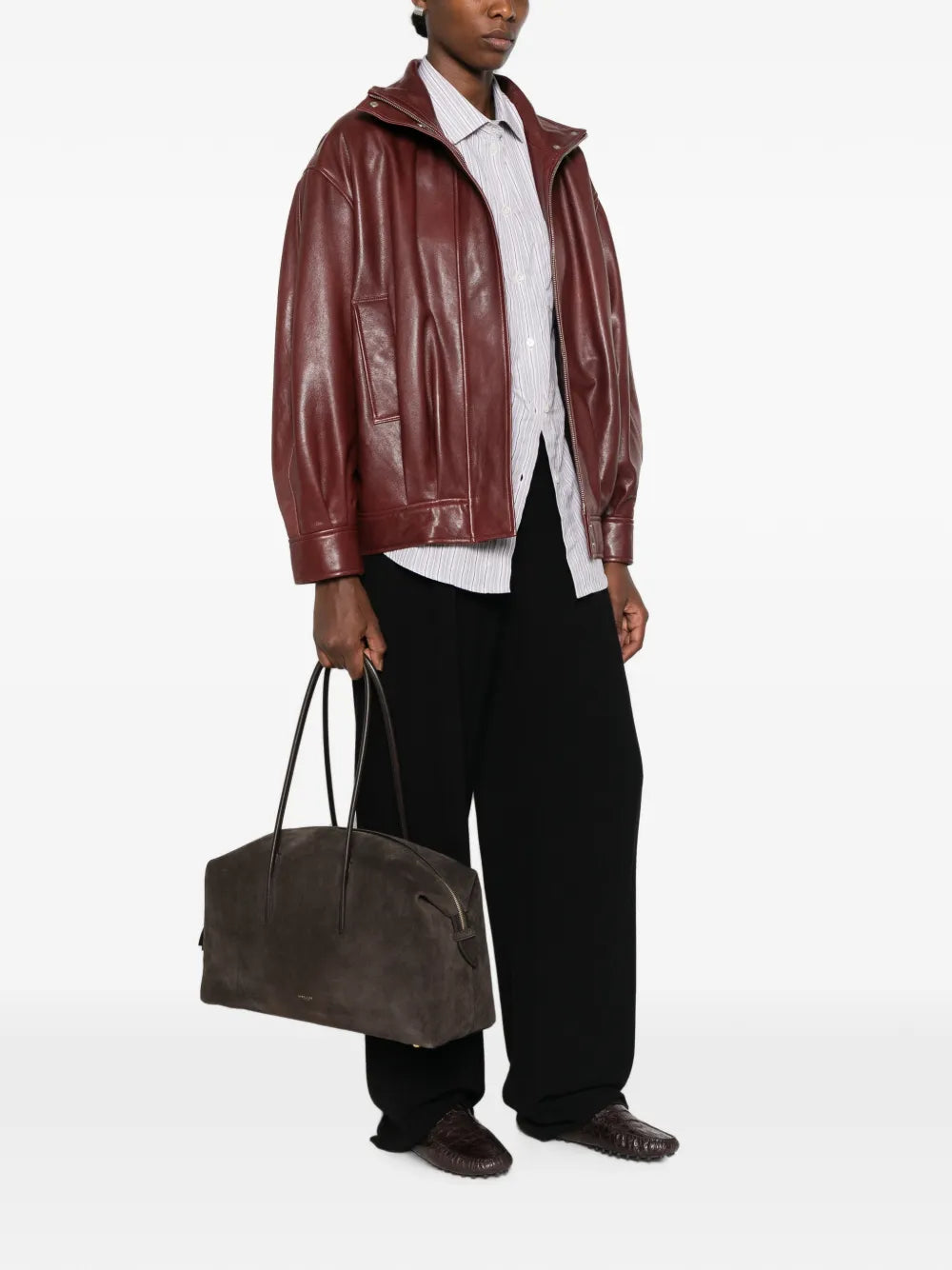 DeMellier Stockholm suede shoulder bag
