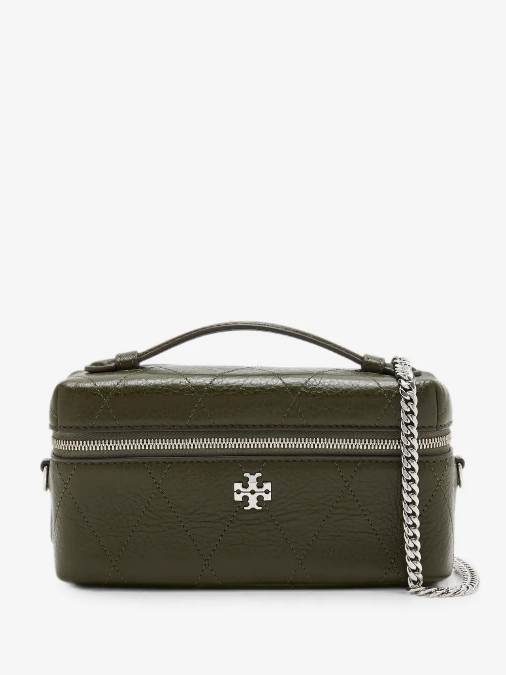 Tory Burch Charlie quilted vanity case
