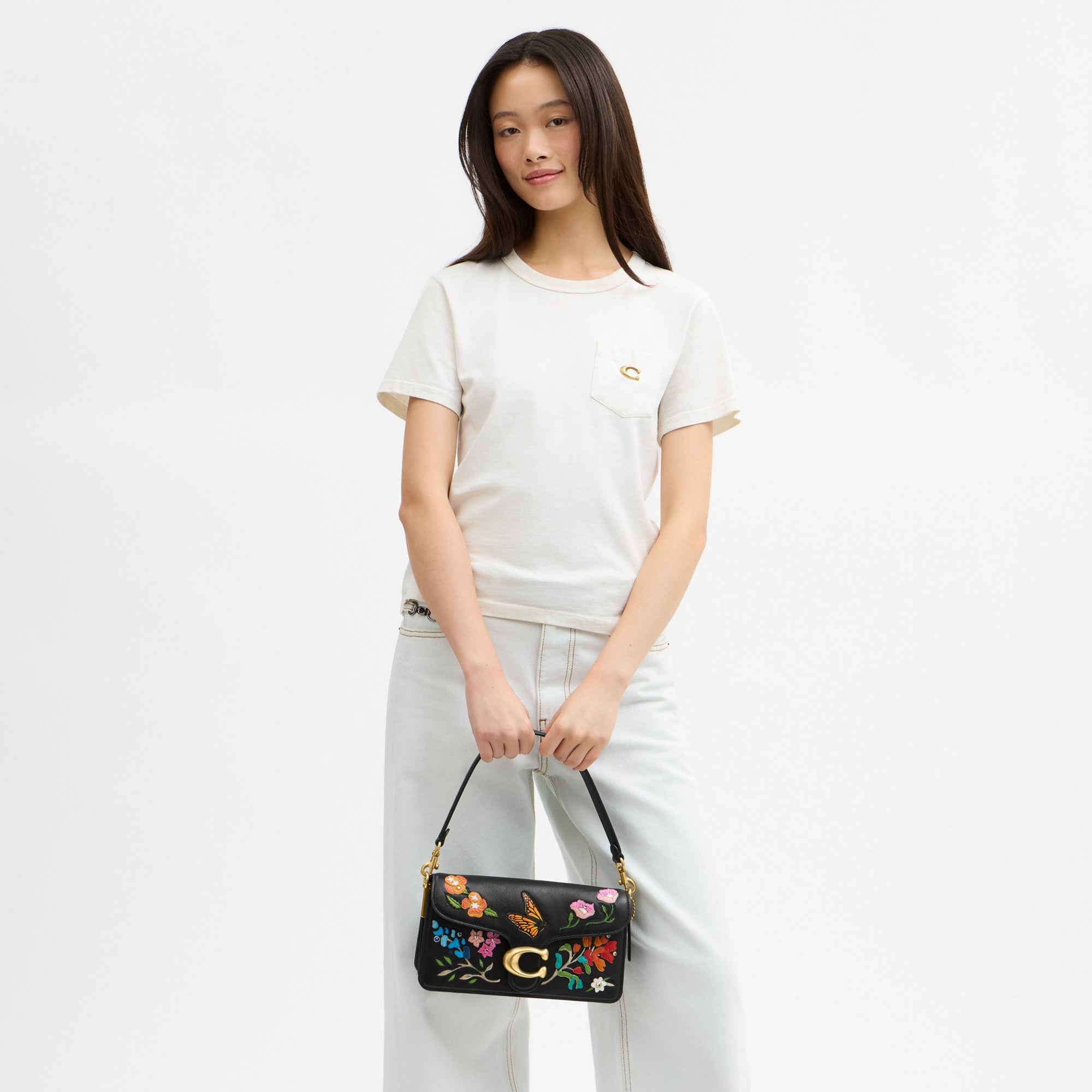 Tabby Shoulder Bag 26 With American Craft Inlay