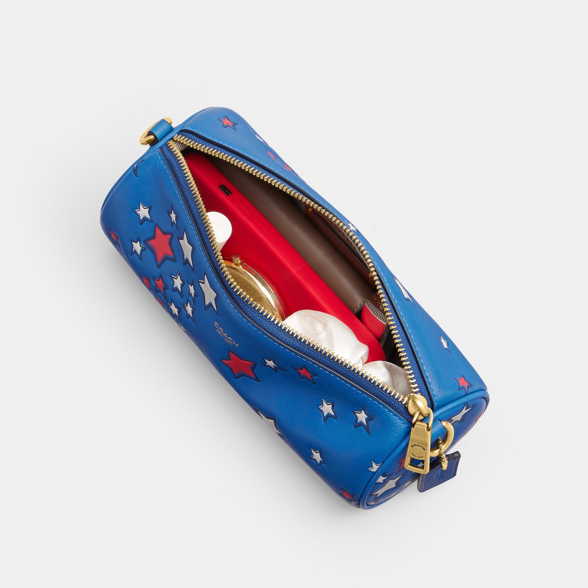 Barrel Bag With Americana Star Print